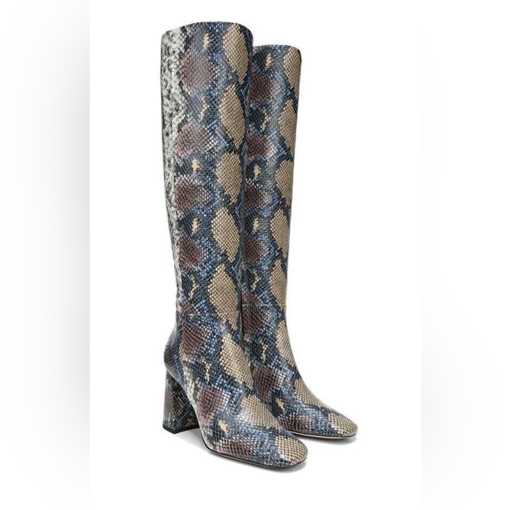 Sam Edelman Clarem Snakeskin Pattern Knee-High Boots